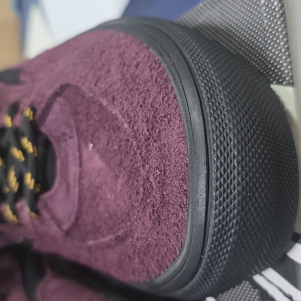Vans Half Cab Burgundy and Black Suede Skate Shoes - Picture 4 of 14